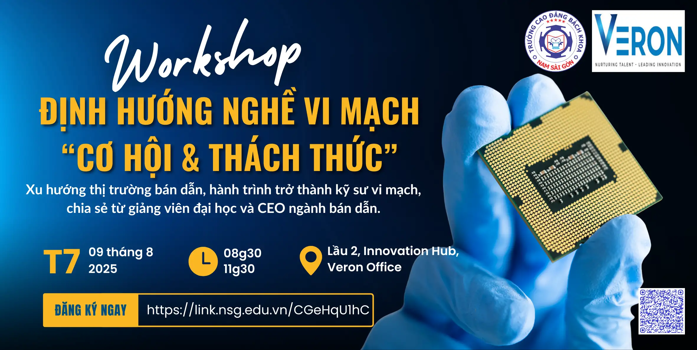 Thông báo về Workshop chủ đề “Định hướng nghề vi mạch: Cơ hội & Thách thức”